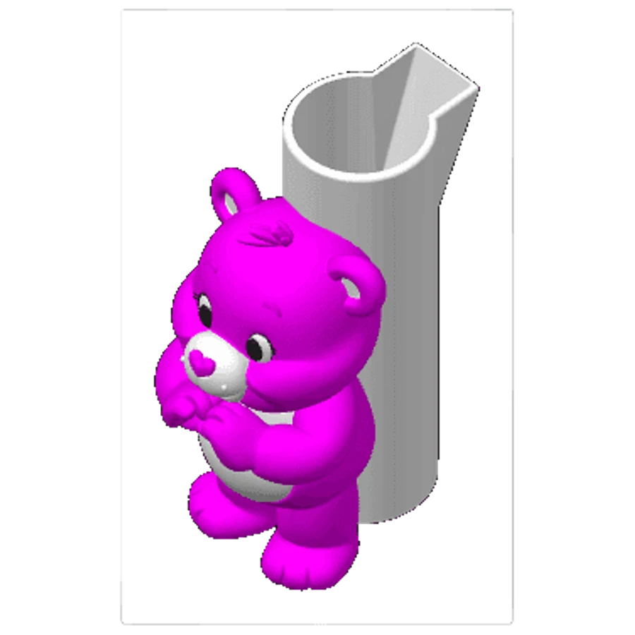 Pembe Sevimli Ayı Çakmak Kılıfı